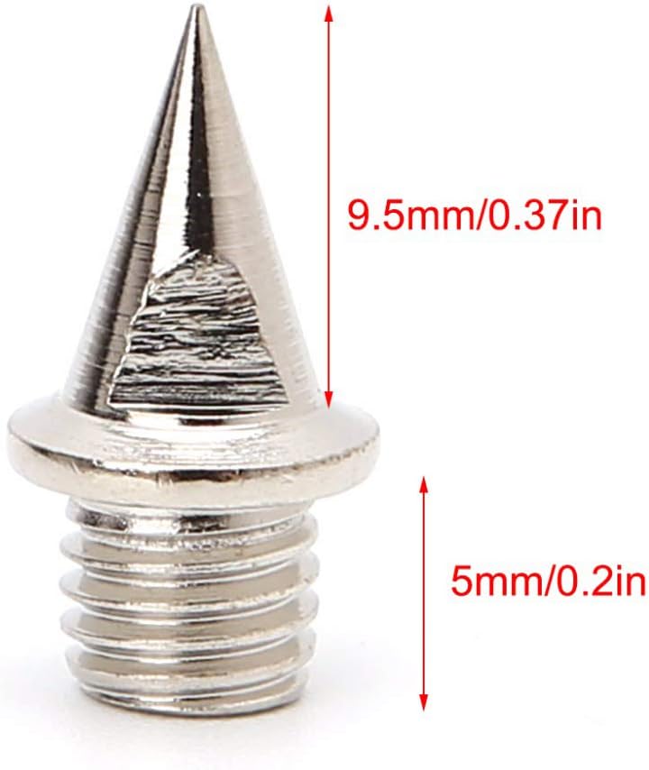 AUGSUN 120pcs Stainless Steel Track and Cross Country Spikes with Spike Wrench