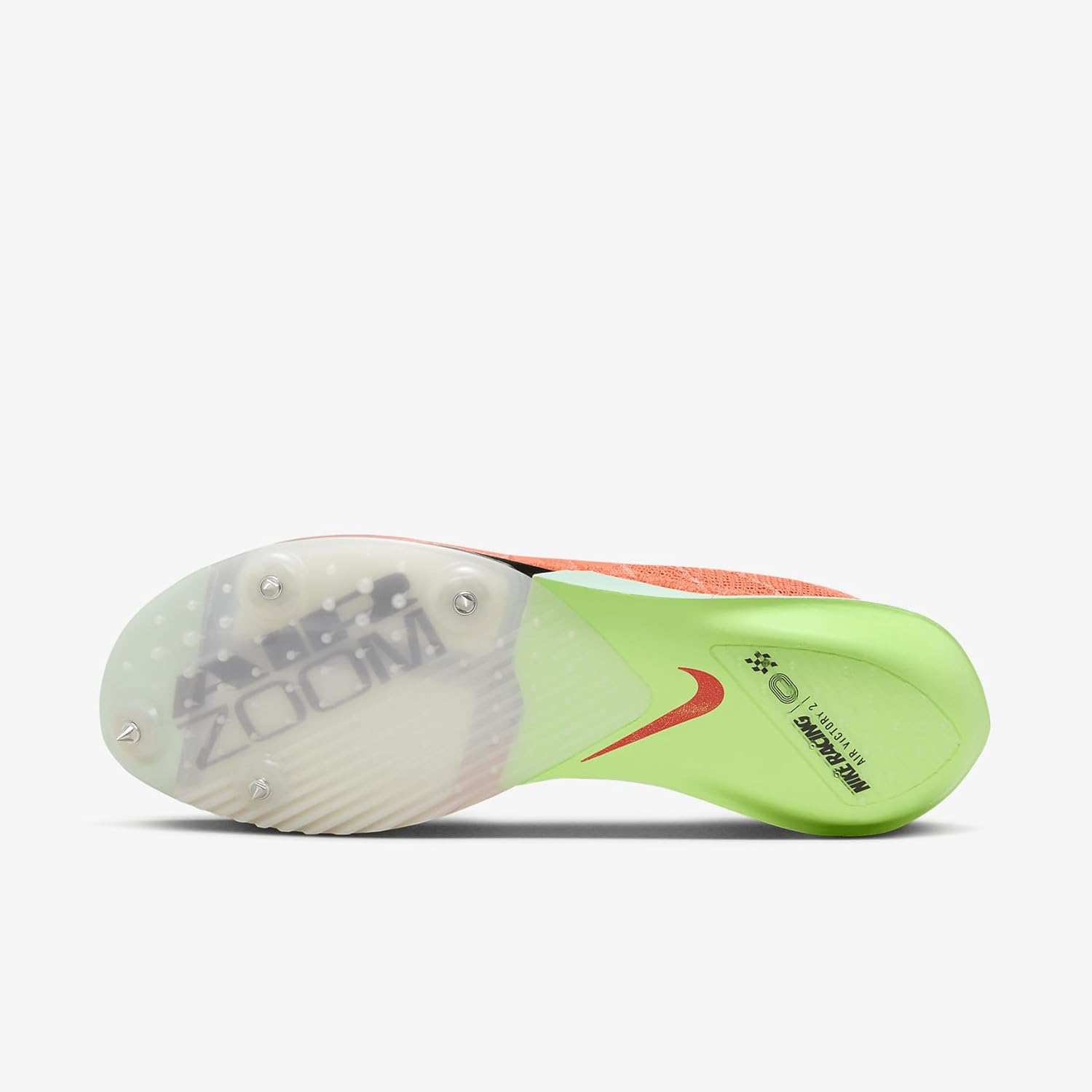 Nike Victory 2 Track & Field Spikes Unisex 13 Bright Crimson/Hyper Orange/Lime Blast/Washed Coral